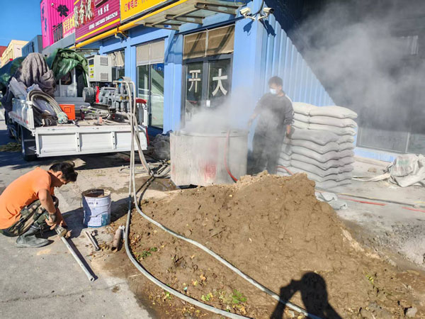 蜀山顶管注浆加固